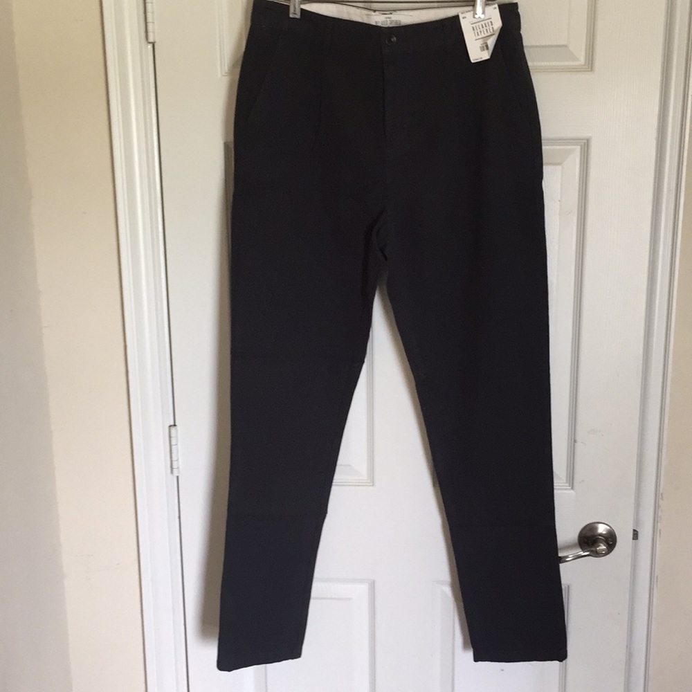 TOPMAN pants relaxed tapered black 33/34 *NWT